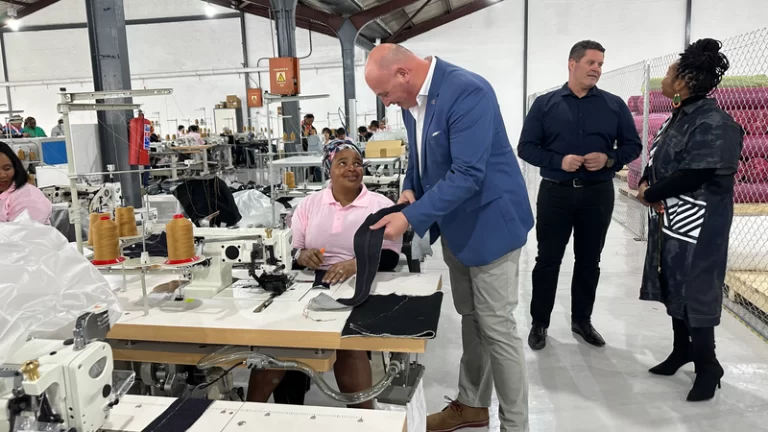 Economic-growth-mayco-member-James-Vos-attended-the-launch-of-Ivilitex-a-new-high-tech-clothing-and-textile-manufacturing-facility-in-Epping-in-the-week-Picture-Supplied